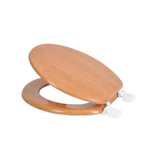 17" MARBLEIZED WOOD TOILET SEAT