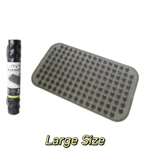 28X15 GREY PVC BATHTUB MAT