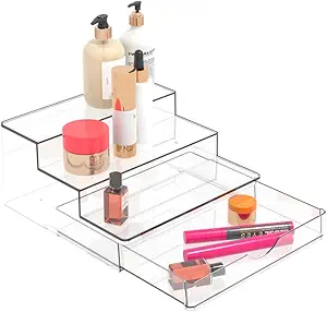 CLEAR SHELF ORGANIZER W/DRAWER