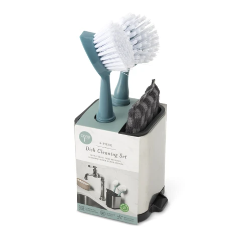4PC DISH CLEANING SET ONYX
