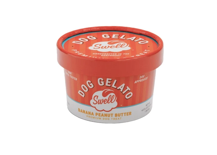 Dog Gelato Sweet Banana Peanut Butter Frozen Dog Treat 4.5 oz