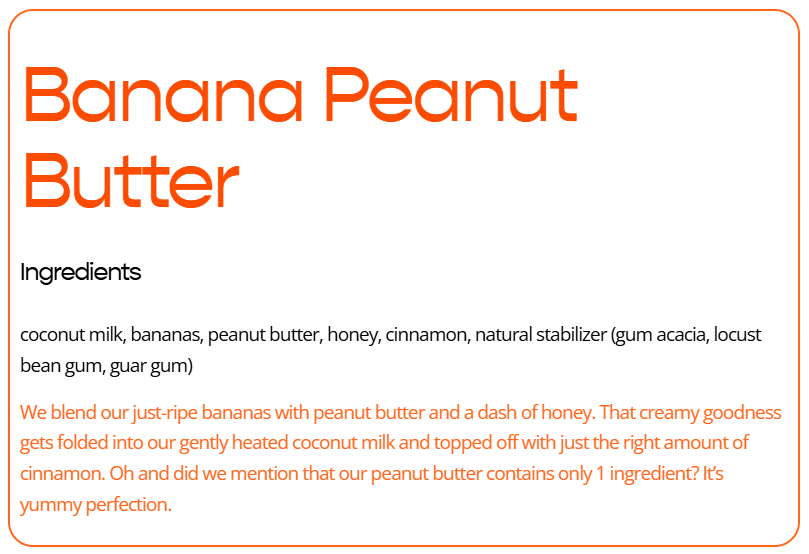 Dog Gelato Sweet Banana Peanut Butter Frozen Dog Treat 4.5 oz