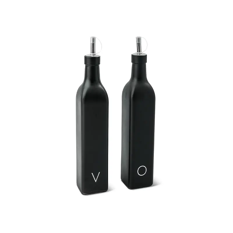 2PK CRUETS W/IRON STAND