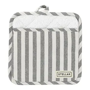 STELLAR POT HOLDER GREY STRIPE