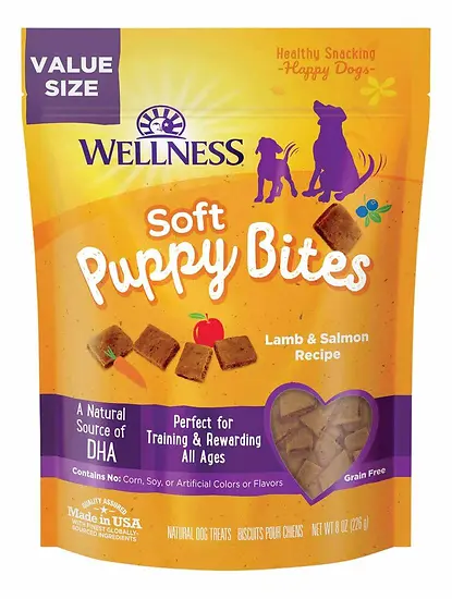 Puppy Bites Lamb & Salmon Grain-Free Soft Treats 8 oz