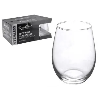 6PC STEMLESS WINE CUP SET