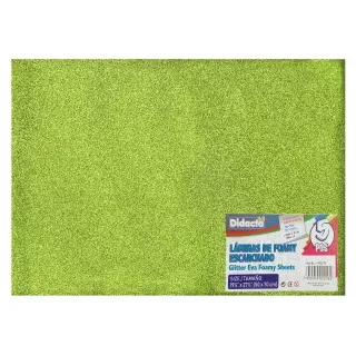 GLITTER EVA SHEET - LIGHT GREEN