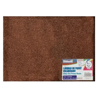 GLITTER EVA SHEET - BROWN