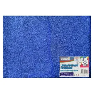 GLITTER EVA SHEET - BLUE