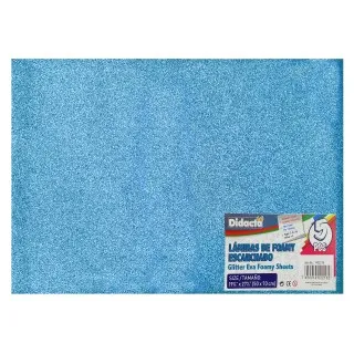 GLITTER EVA SHEET - LIGHT BLUE