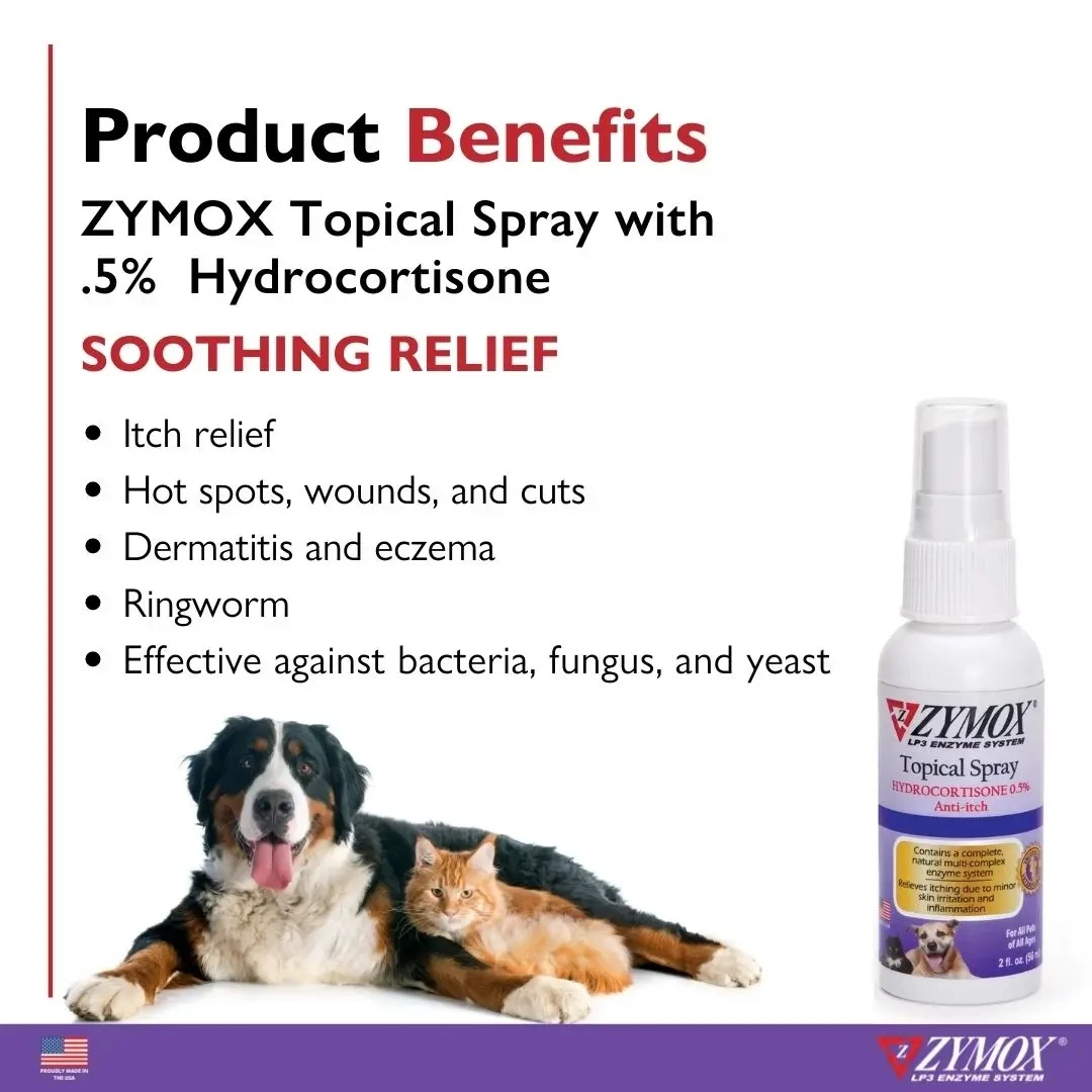 Topical Spray with 0.5% Hydrocortisone 2 oz