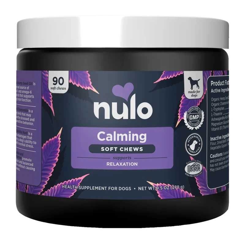 Calming Organic Hemp Seed Oil Soft Chew Supplements For Dogs 9.5 oz