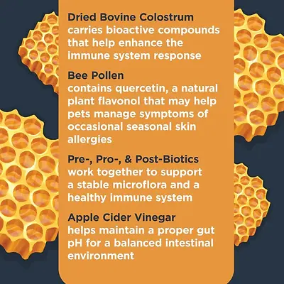 Immune + Seasonal Allergy Support Soft Chew Supplements For Dogs 9.5 oz