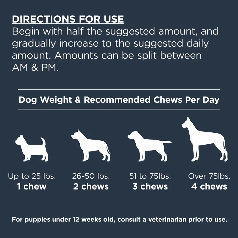 Immune + Seasonal Allergy Support Soft Chew Supplements For Dogs 9.5 oz