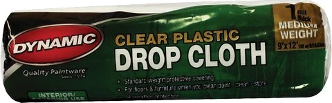 MP 00376 Plastic 9' x 12' 1Mil Dropcloth