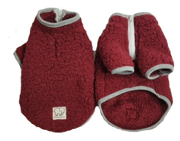 Half-Zip Sherpa Fleece Pullover | Cranberry X-Small