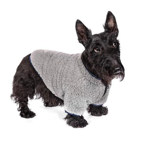 Half-Zip Sherpa Fleece Pullover | Gray X-Large