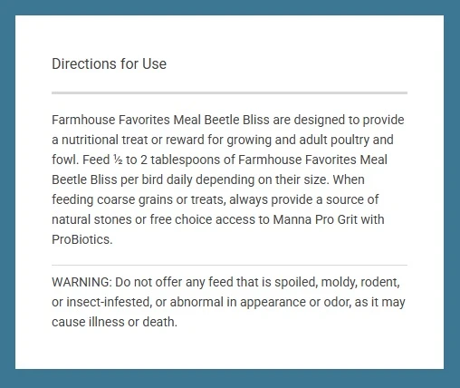 Farmhouse Favorites™ Meal-Beetle Bliss Poultry Treat 2 lb