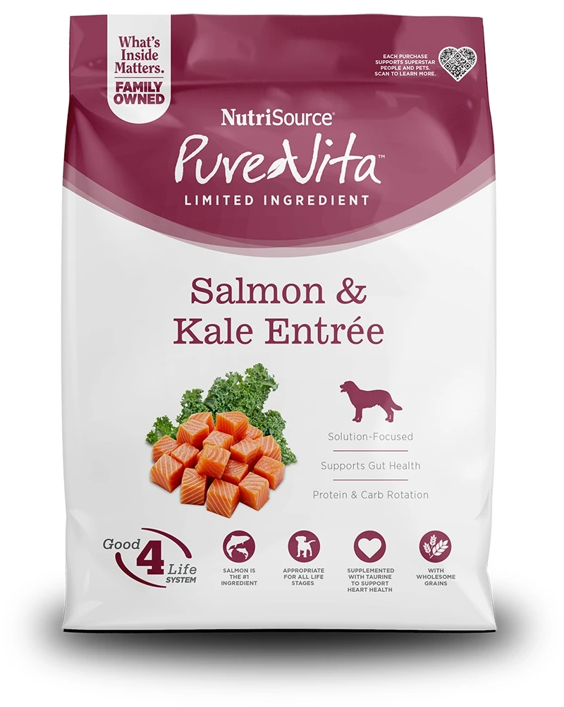 Limited Ingredient Salmon & Kale Entrée Dry Dog Food 4 lb