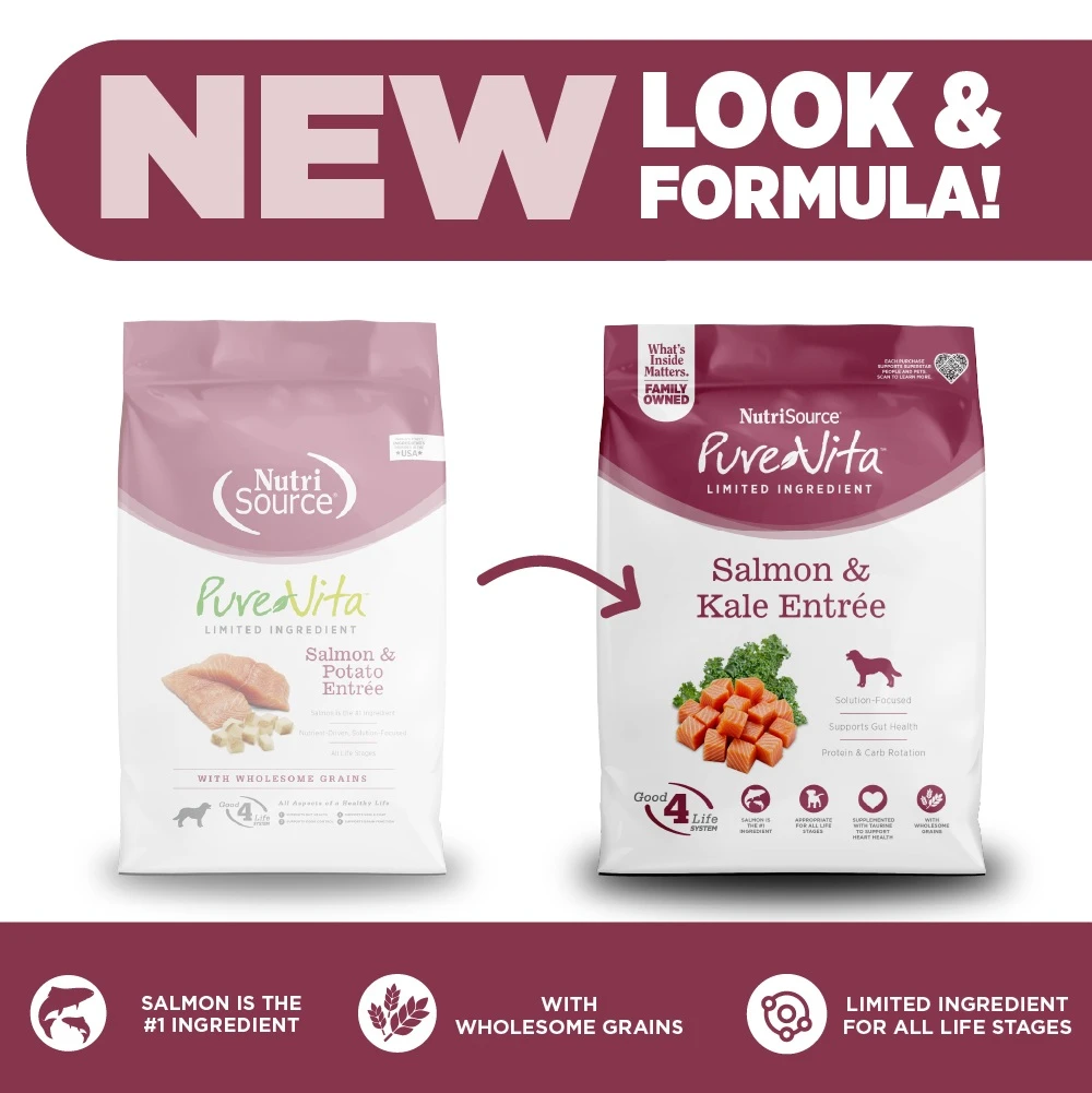 Limited Ingredient Salmon & Kale Entrée Dry Dog Food 4 lb