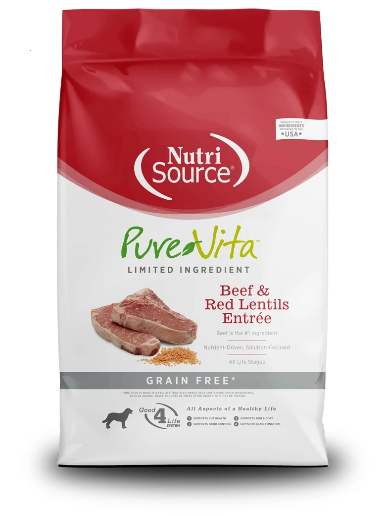 Limited Ingredient Beef & Red Lentils Entrée Grain-Free Dry Dog Food 25 lb
