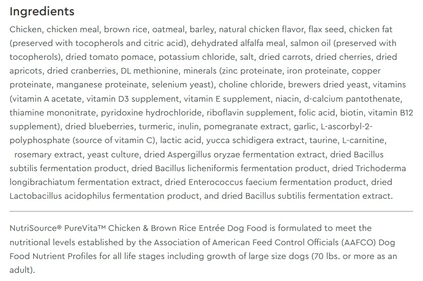 Limited Ingredient Chicken & Brown Rice Entrée with Wholesome Grains Dry Dog Food 25 lb