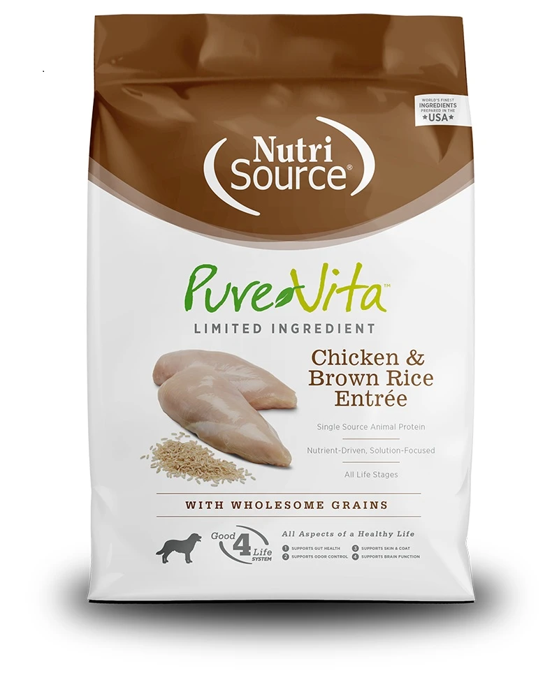 Limited Ingredient Chicken & Brown Rice Entrée with Wholesome Grains Dry Dog Food 25 lb