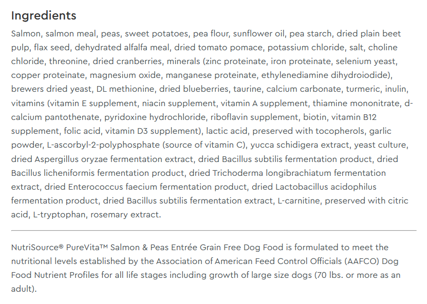 Limited Ingredient Salmon & Peas Entrée Grain-Free Dry Dog Food 25 lb