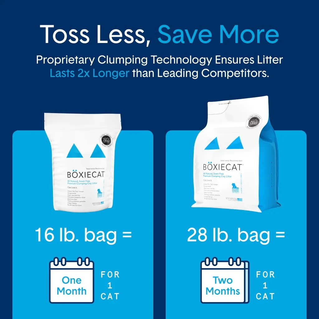 Premium Clumping Clay Litter All Natural Scent Free 16 lb