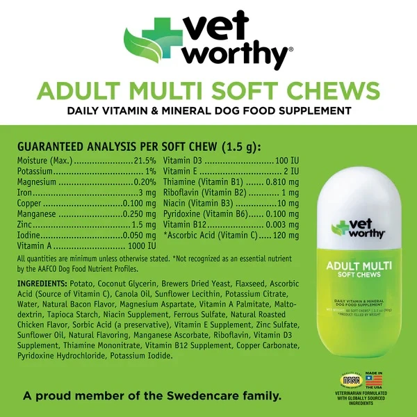 Multivitamin Adult Dog 60 ct