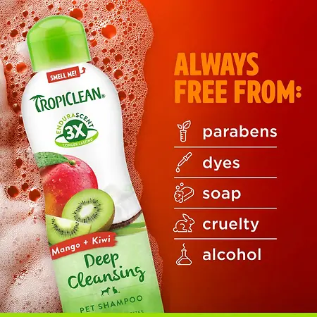 EnduraScent™ Deep Cleansing Pet Shampoo Mango Kiwi 20 oz