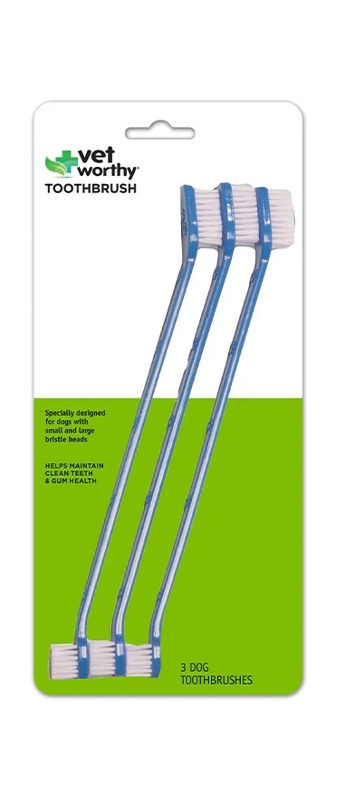 Pet Toothbrushes Specially Designed for Dogs 3 Pack