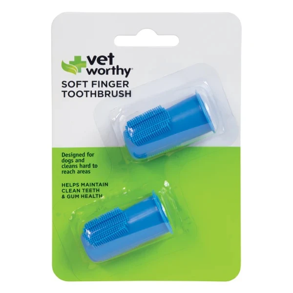 Pet Soft Finger Toothbrush 2 Count
