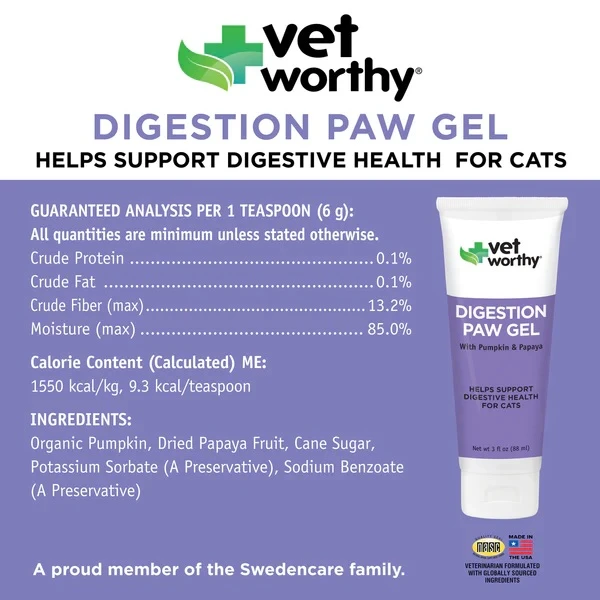 Digestion Paw Gel for Cats Digestive 3 oz