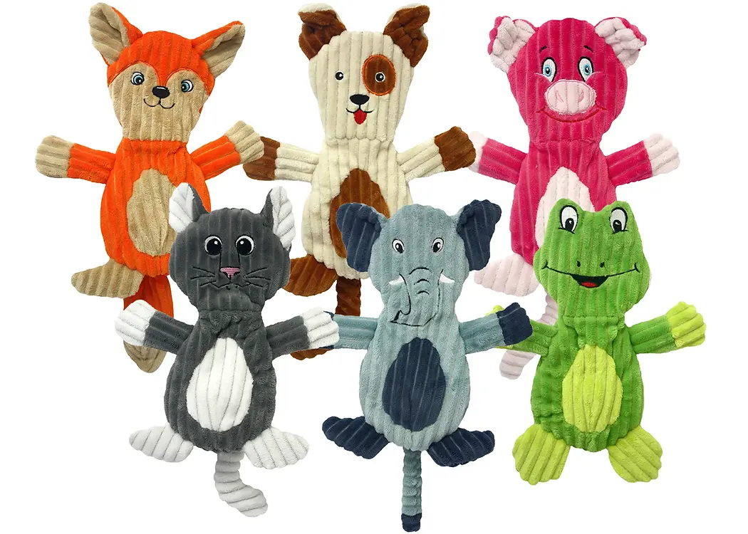 Flapjacks Crinkly Plush Dog Toy Assorted Characters & Colors