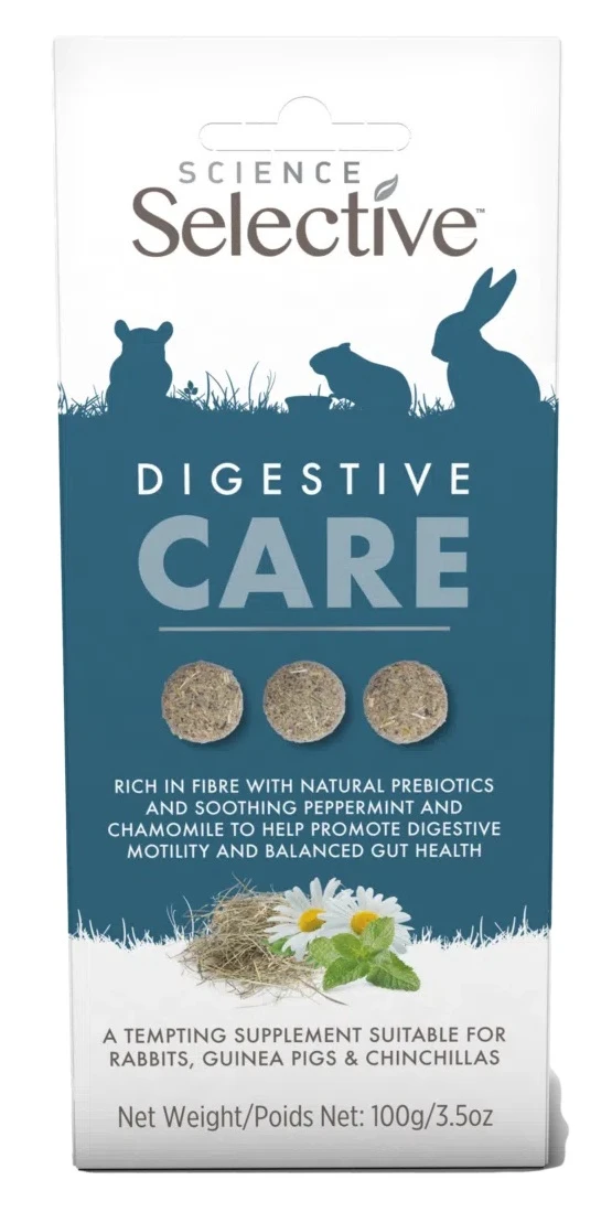 Science Selective Digestive Care Supplements for Rabbits, Guinea Pigs & Chinchillas 3.5 oz