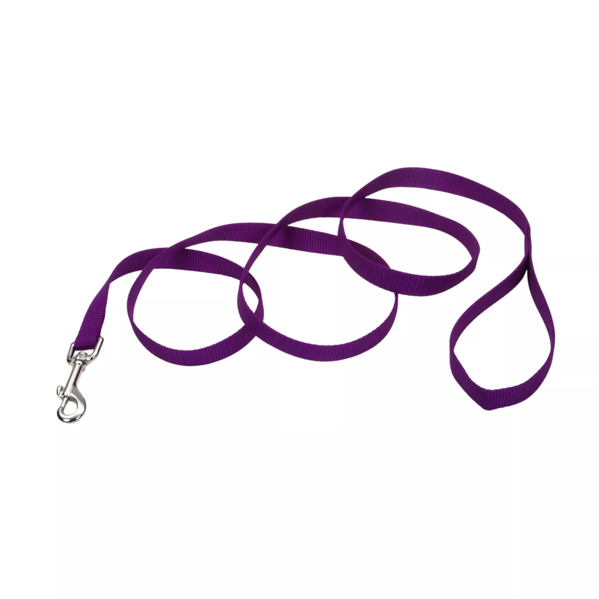 Single-Ply Dog Leash Purple 5/8" x 6"
