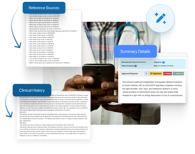 medical record review process using EZ-Medical AI