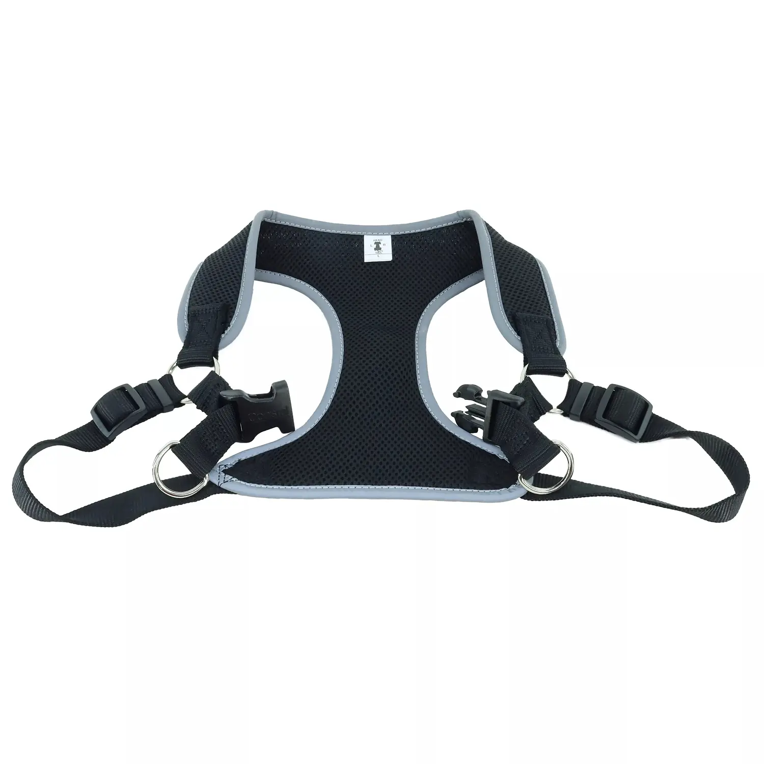 Comfort Soft Reflective Wrap Adjustable Dog Harness Black Medium