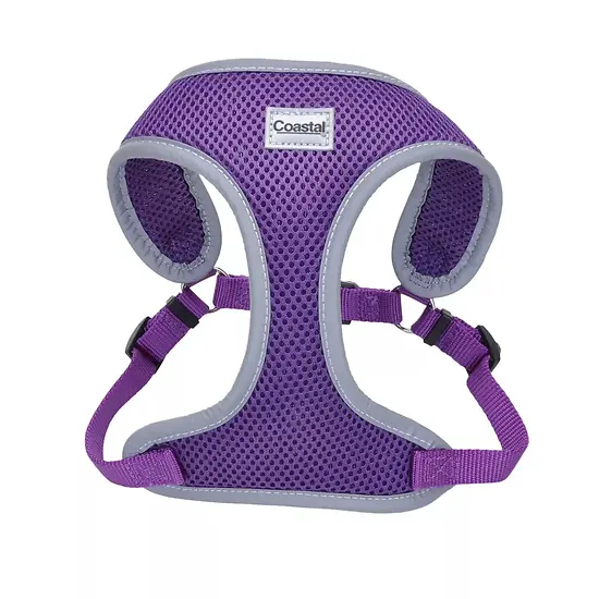 Comfort Soft Reflective Wrap Adjustable Dog Harness Purple Large