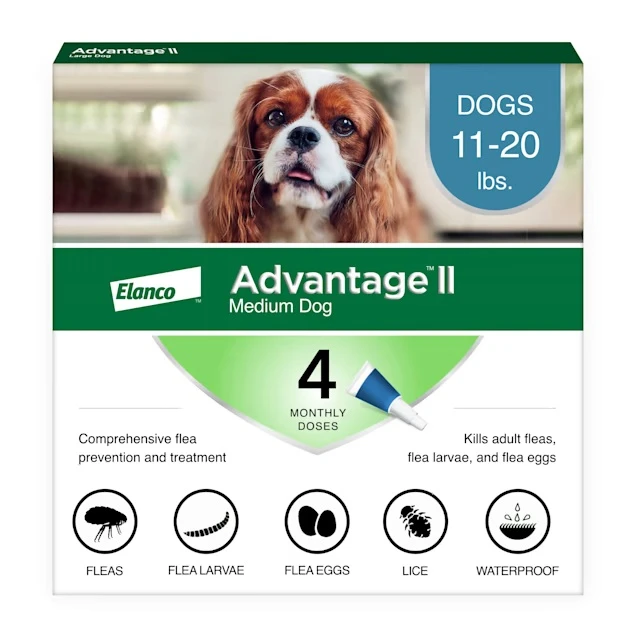 Advantage II Flea Treatment Medium Dogs 11-20 lb | 4 Pack