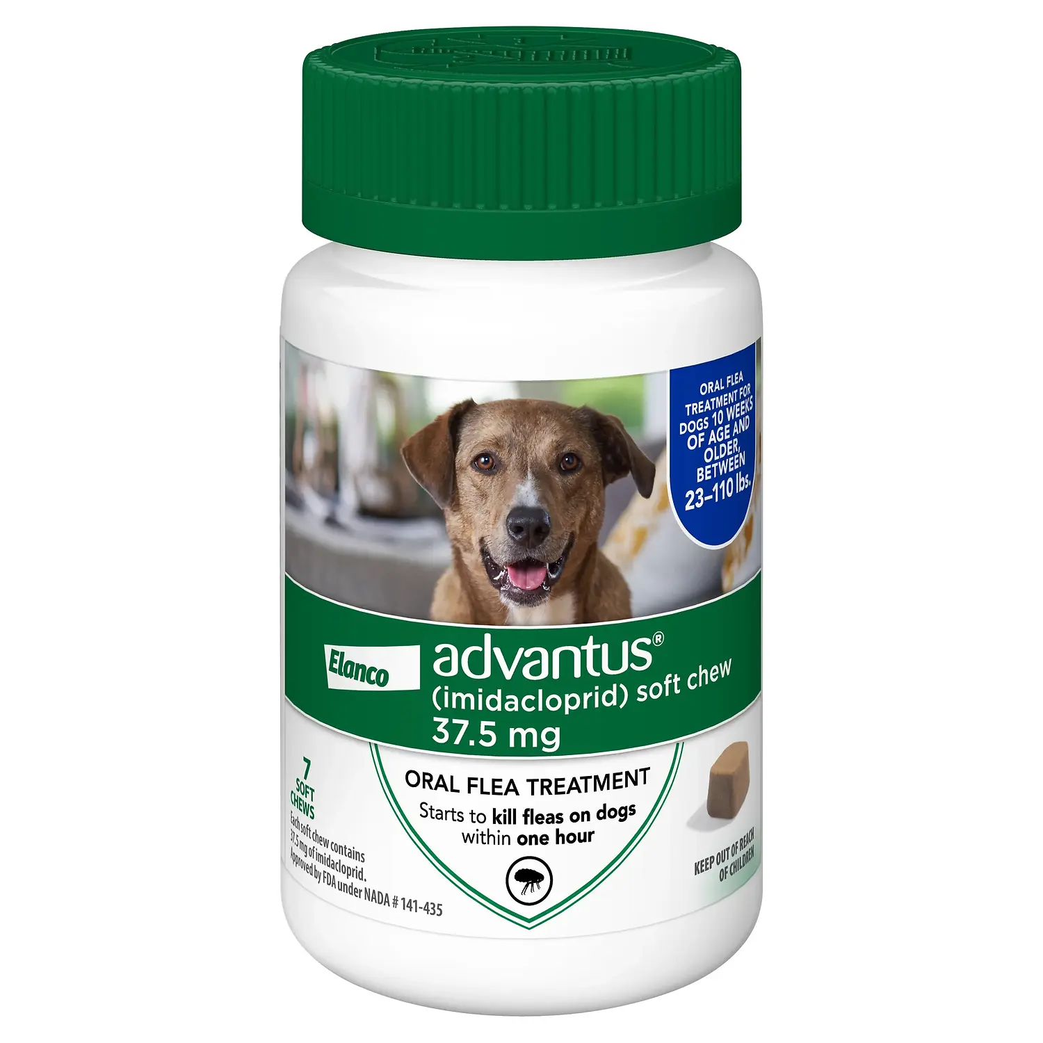 Advantus Chewable Flea Treatment for Large Dogs 23-100 lbs | 7 Chews