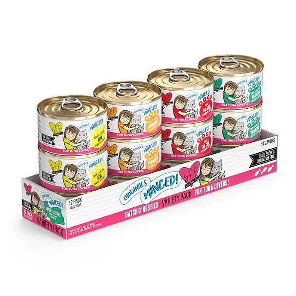 Originals Minced! Batch 'O Besties Variety Pack Canned Cat Food 3 oz | 12 pack