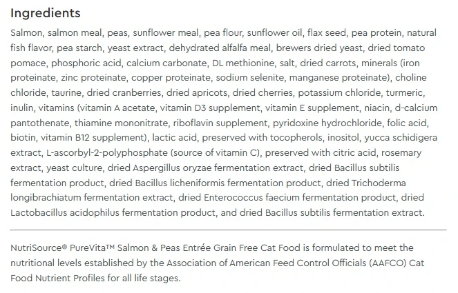 Limited Ingredient Salmon & Peas Entrée Grain-Free Dry Cat Food 4 lb