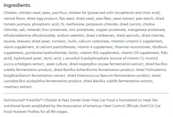 Limited Ingredient Chicken & Peas Entrée Grain-Free Dry Cat Food 4 lb