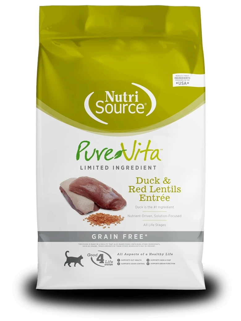Limited Ingredient Duck & Red Lentils Entrée Grain-Free Cat Food 4 lb