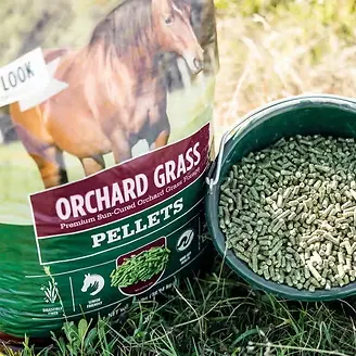 Premium Western Forage Orchard Grass Hay Pellets 40 lb