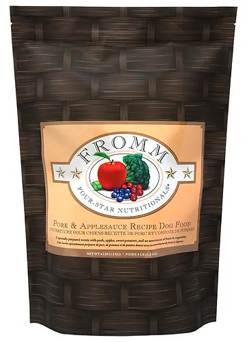 Four-Star Nutritionals Pork & Applesauce Dog Food - Premium Dry Dog Food - Pork Recipe - 4 lb