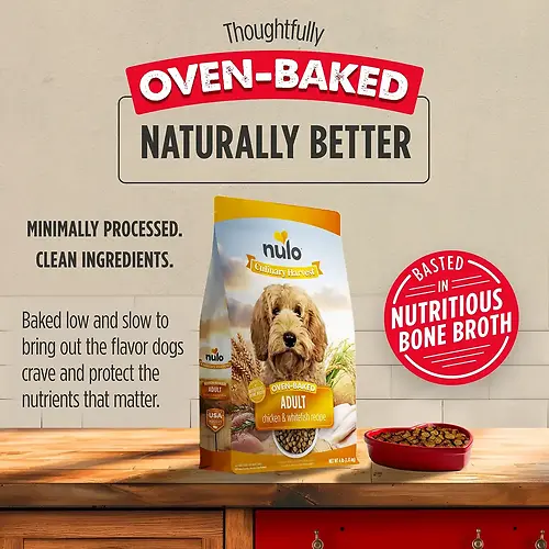 Culinary Harvest Baked Chicken & Whitefish Recipe Baked Kibble for Adult Dogs 4 lb
