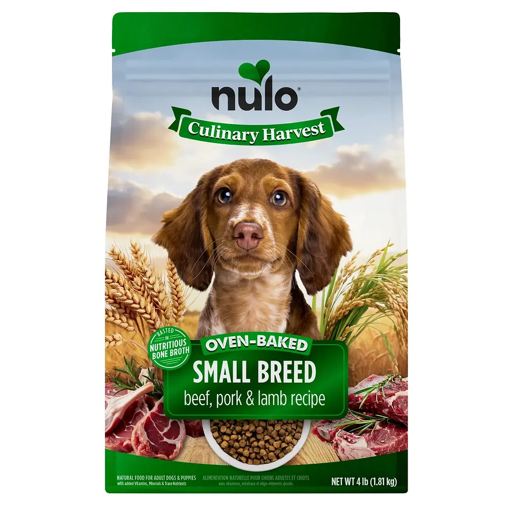 Culinary Harvest Baked Beef, Pork & Lamb Recipe Baked Kibble for Small Breeds 4 lb